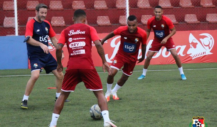 Selección de Panamá en los entrenamientos. Foto:Fepafut
