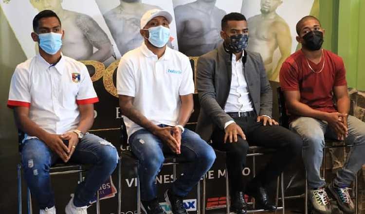 Ricardo "El Científico" Núñez, Anselmo 'Chemito' Moreno, Jezrrel Corrales y Ernesto Marín, listos para la cartilla. Foto: Cortesía