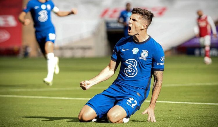 El estadounidense, Christian Pulisic, jugador del Chelsea. Foto:EFE 