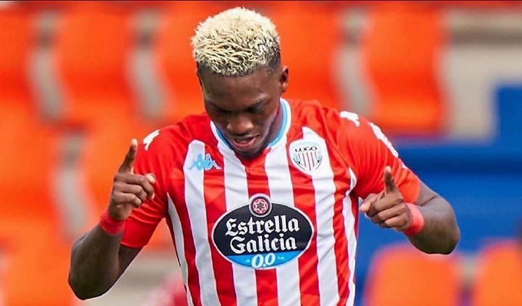 José Luis "Puma" Rodríguez del Lugo en la Segunda División de Espña. Foto:Twitter