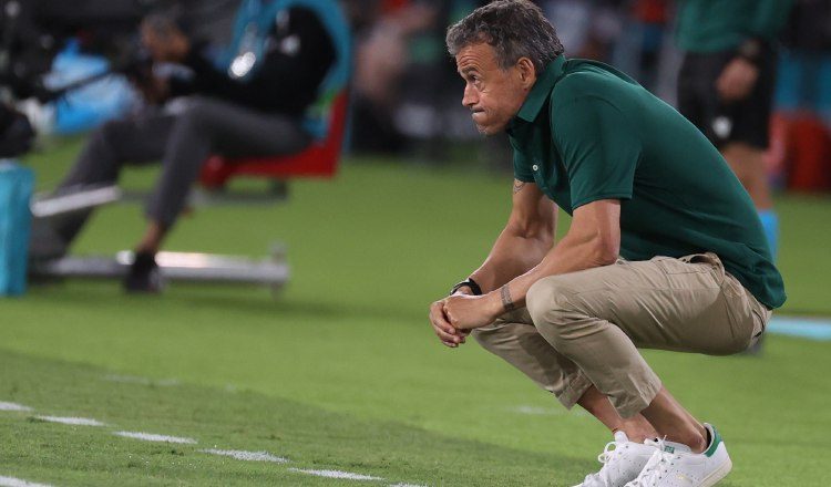 Luis Enrique Martínez, técnico de España. Foto:EFE