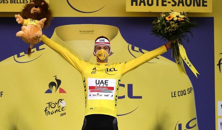 El esloveno Tadej Pogacar es el actual campeón del Tour de Francia. Foto:EFE