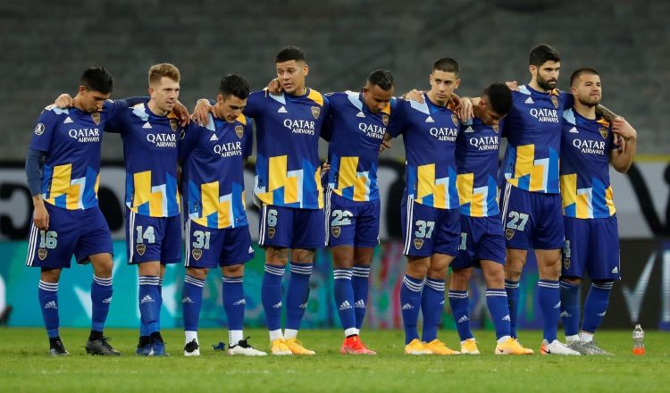 Jugadores de Boca Juniors. Foto:EFE 