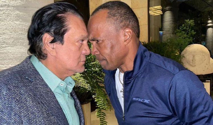 Roberto Durán y Ray "Sugar" Leonard Foto:@robertoduranbox