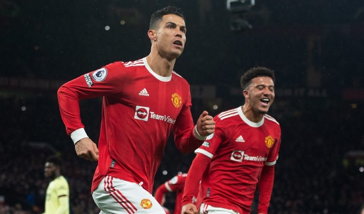 Cristiano Ronaldo del Manchester United. Foto:EFE