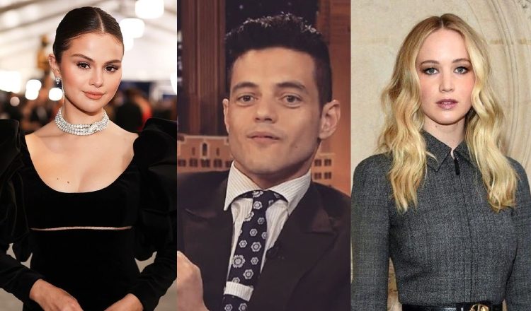 Selena Gómez, Rami Malek y Jennifer Lawrence. Instagram
