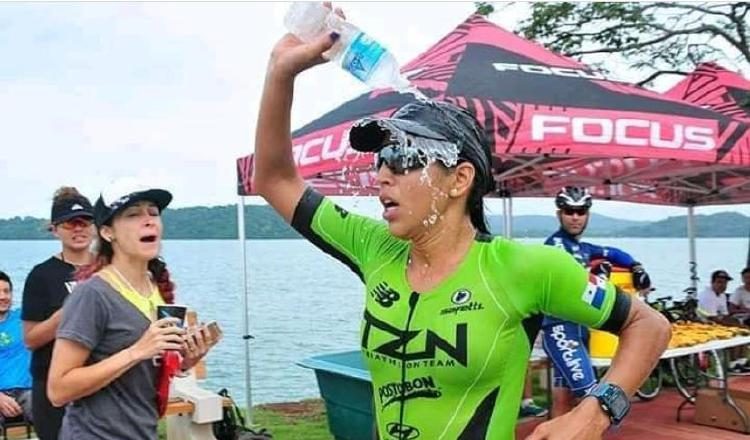 Williana Rojas, en el Ironman 70.3 de Panamá. Cortesía