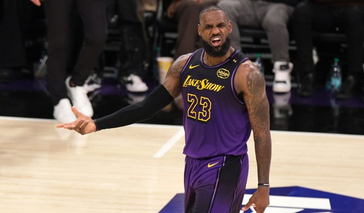 LeBron James, jugador de los Lakers de Los Ángeles. Foto: EFE