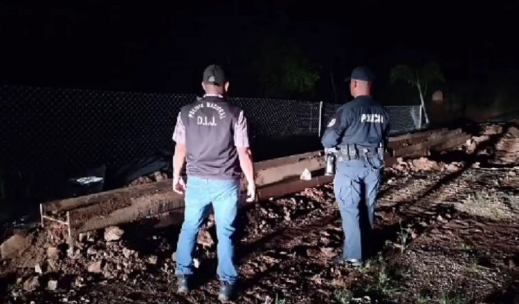 Operación en la que ubicaron 10 vigas H en la provincia de Veraguas.  Cortesía