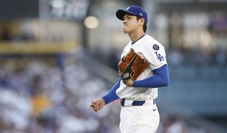 El japonés Shohei Ohtani de los Dodgers. Foto: EFE