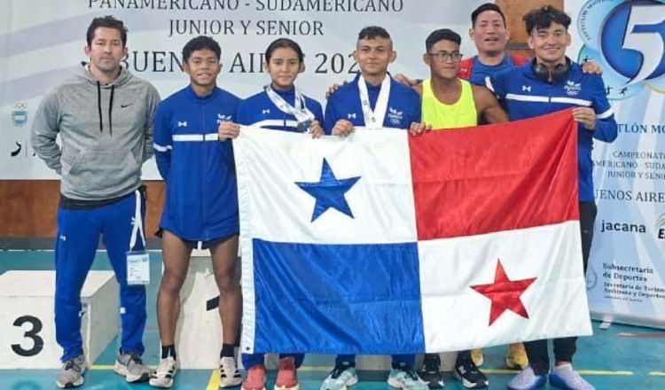 Panamá se llevó la plata en el Pentatlón Moderno. Foto: Pandeportes