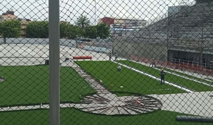 Trabajos del Roberto Mariano Bula se encuentran adelantados. Foto: Pandeportes