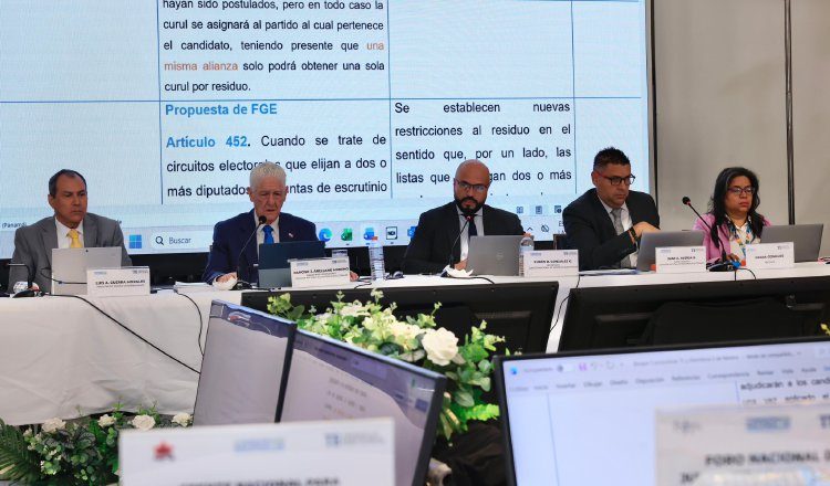 En la sesión de este miércoles se avanzó con la discusión de cuatro artículos referentes a la votación en circuitos plurinominales.  Cortesía