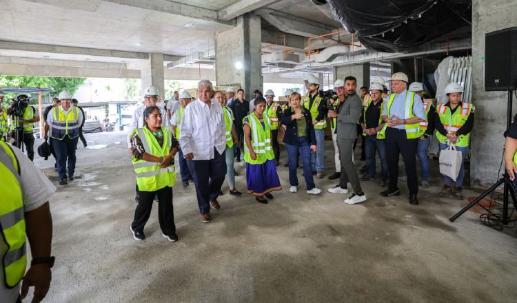 El presidente Mulino recorrió la obra el pasado 30 de abril.  Cortesía