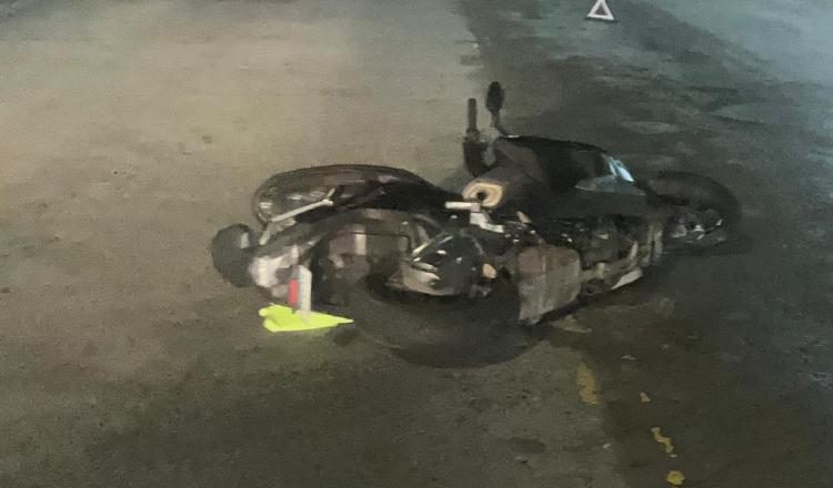 Así quedó la moto de la víctima. Cortesía