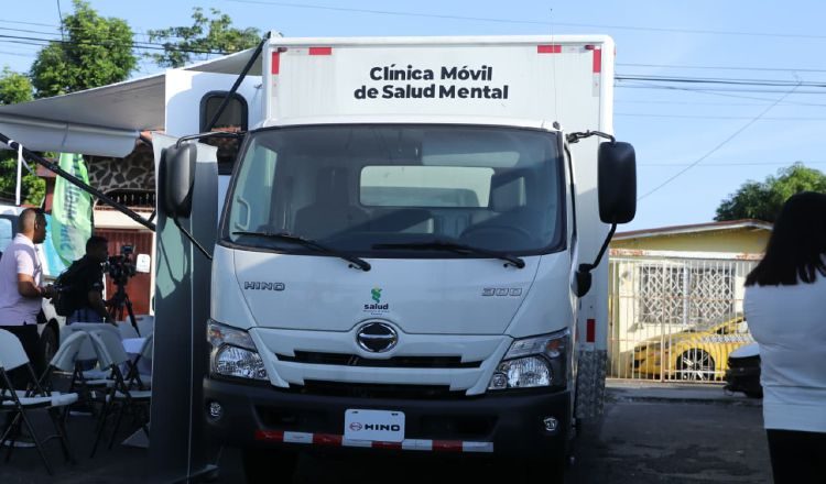 Este vehículo se adentrará en las calles y veredas del distrito de San Miguelito para la atención mental de pacientes que lo requieran.  Cortesía