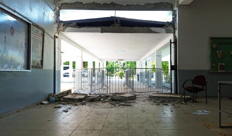 Inspeccionarán daños estructurales en escuelas oficiales.  CORTESÍA