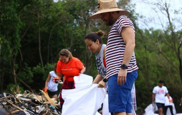 Recogieron mucha basura. La iniciativa es parte de la política 'Zero Plástic' de adidas. Foto: Cortesía.