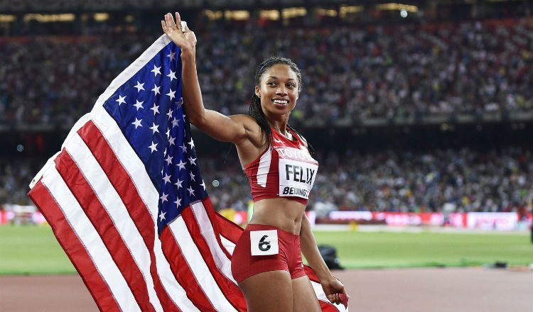 Allyson Felix, atleta de 33 años. Foto EFE