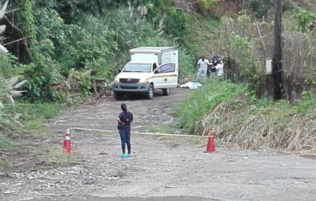 Área donde se encontró el cuerpo en San Agustín en Arraiján. Foto: Eric A. Montenegro.