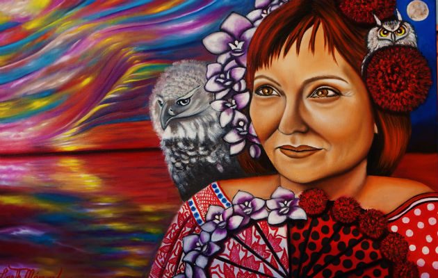 Obra de arte de la panameña Lineth Márquez. /Foto: Archivo.