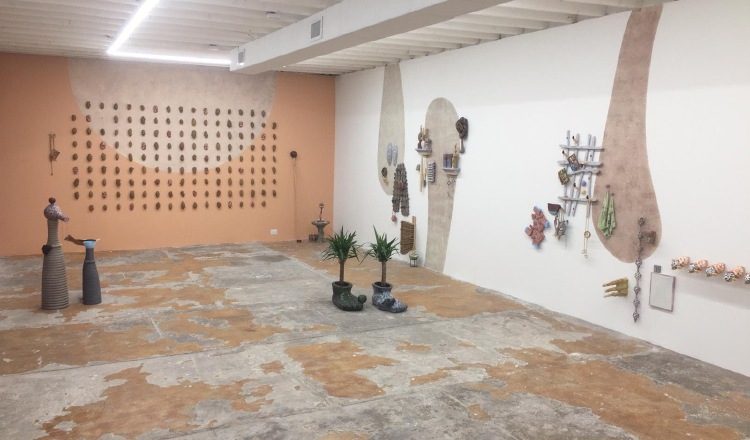 Obra de Juan Pablo Garza, en su  exposición individual "Arenas y Arenas" en Miami, Florida. EE. UU. Cortesía.