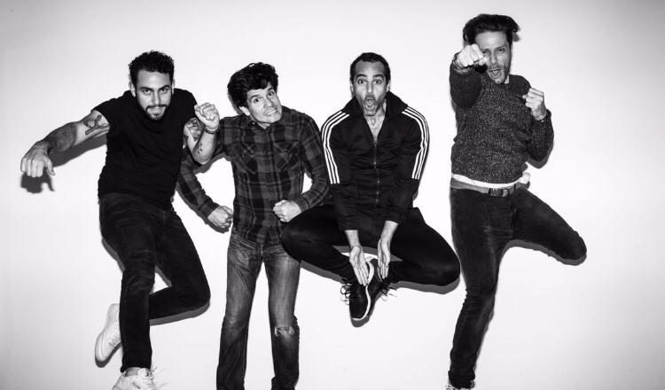 Los cuatro integrantes de Calidonians.