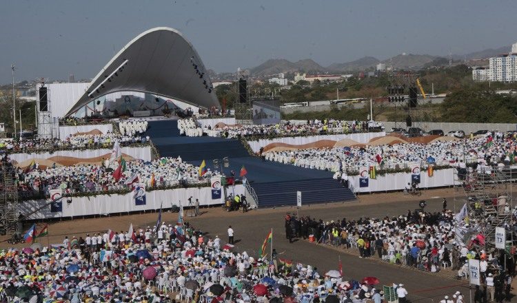 Metro Park, conocido como Campo San Juan Pablo II, congregó a más de 700 mil personas para la última eucaristía de la Jornada Mundial de la Juventud. Víctor Arosemena