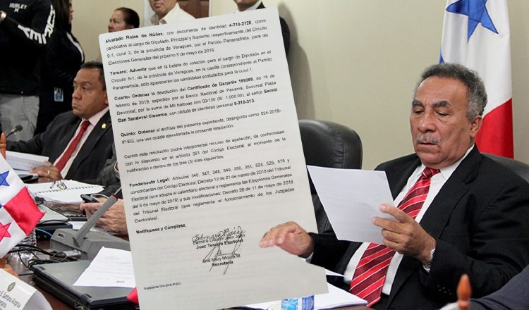 Fallo firmado por la juez tercera electoral. Imagen de Adiel Bonilla