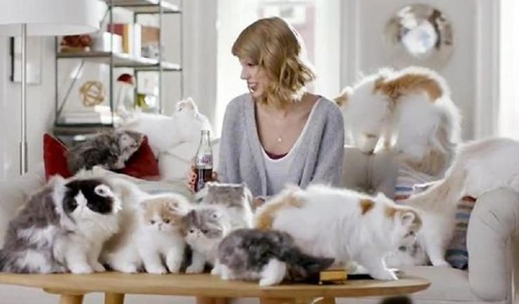 Taylor Swift es una de las que se ha declarado como una 'cat lover'.