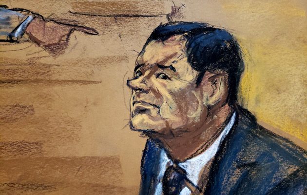 Si Joaquín "El Chapo" Guzmán De ser declarado culpable, enfrentaría una posible sentencia de cadena perpetua. FOTO/AP
