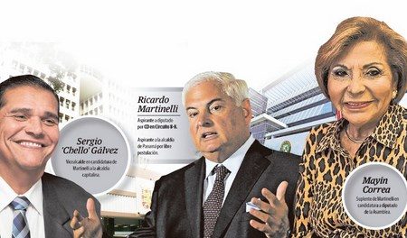 El expresidente Ricardo Martinelli felicitó a Sergio "Chello" Gálvez y a Mayín Correa.