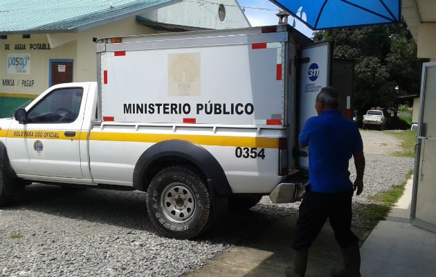 El cuerpo fue trasladado a la morgue judicial en David. Foto: Mayra Madrid.