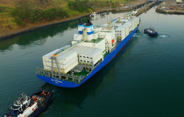 El Cool Explorer es uno de seis buques refrigerados considerados los más grandes del mundo para este segmento. Foto: Canal de Panamá.