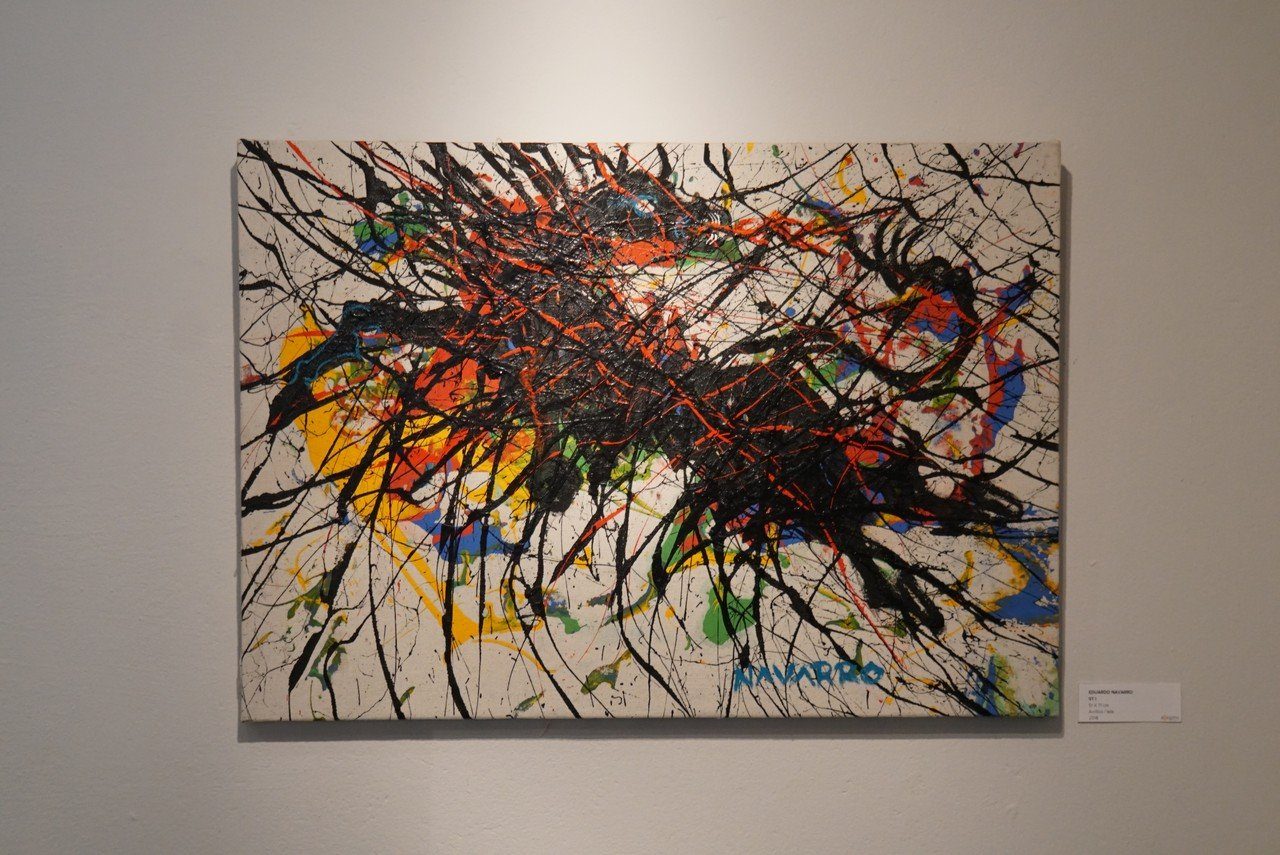 Cuadro de Eduardo Navarro. Forma parte de la muestra 'Tú no pareces panameño", en Galería Allegro. Foto: Cortesía de Allegro.