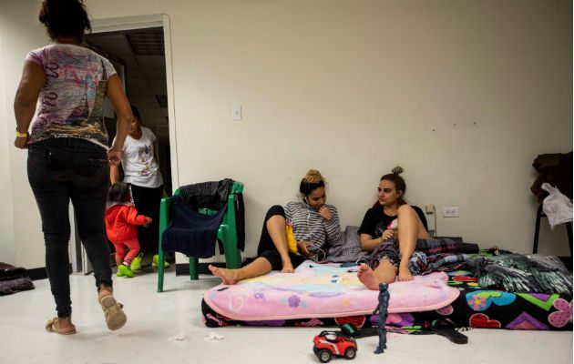 Migrantes cubanos en un albergue de la fronteriza Ciudad Juárez, en el estado de Chihuahua (México). Foto: EFE.
