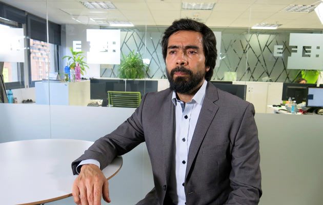 Carlos Alberto Ruiz,asesor jurídico del ELN,, precisa que el atentado del 17 de enero le supuso un alto costo político a ese grupo. FOTO/EFE