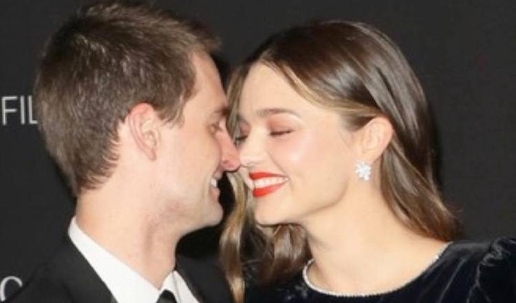 Evan Spiegel y  la modelo Miranda Kerr /Foto: Instagram