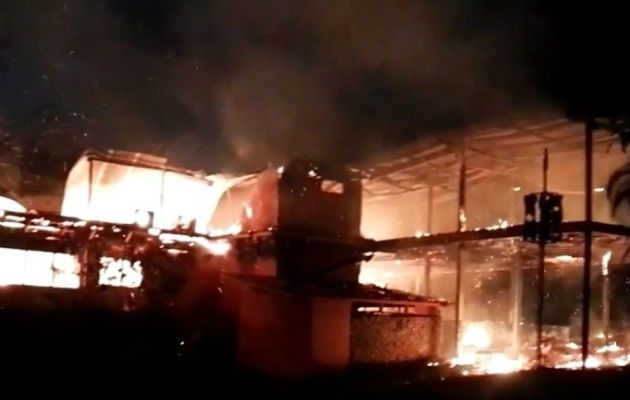 El mayor problema que enfrentaron durante el incendio en horas de la madrugada era la falta de agua en los hidrantes en Boquete.