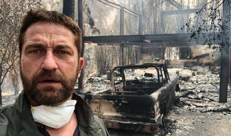 Así encontró el actor Gerard Butler su casa. /Foto: Instagram