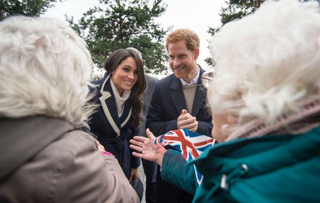 Los duques de Sussex. 