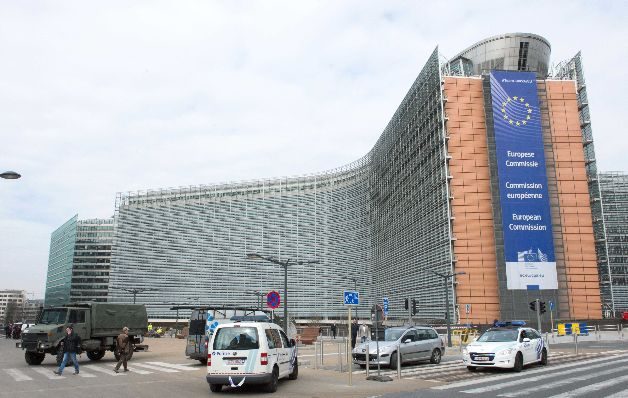 Vigilancia en la Comisión Europea. / EFE