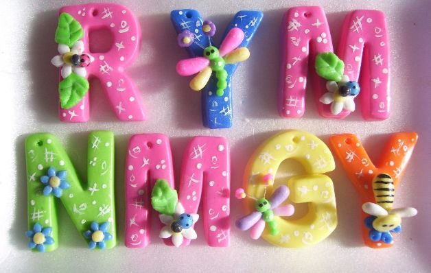 Letras,  herramienta en la decoración 