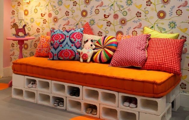 Decoración, ¡con bloques de cemento!