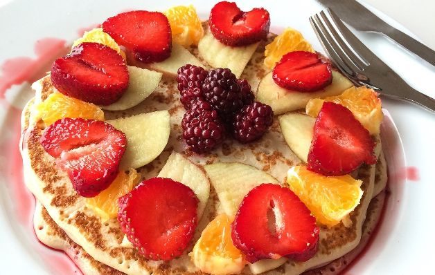 Pancakes caseros con aceite de oliva 