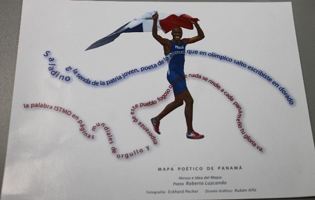  Este poema que dedicó a Irving Saladino muestra que Luzcando no escatima oportunidad de destacar los méritos de grandes panameños.  / Cortesía