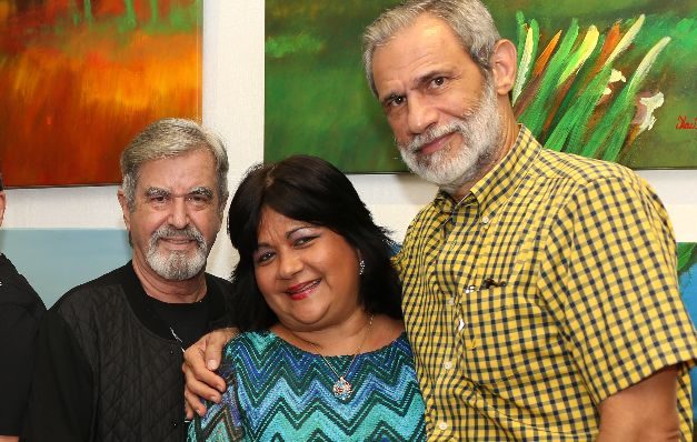 7. José Olivella, Peggy Arias y José Bais.  