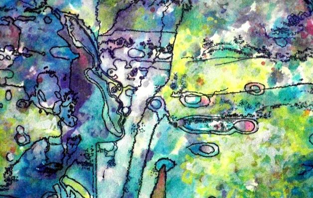 Obra de Manuel Montilla. Es una de las piezas de arte de esta importante exposición itinerante que se exhibe en Chiriquí desde hoy, martes. / Cortesía.