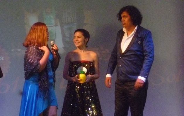 Jhavier Romero y parte del equipo de "B612, Viaje al sol".  / Foto Rosalina Orocú Mojica.