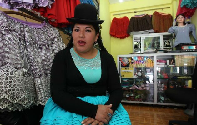 Eliana Paco Paredes, diseñadora boliviana. Foto/ EFE